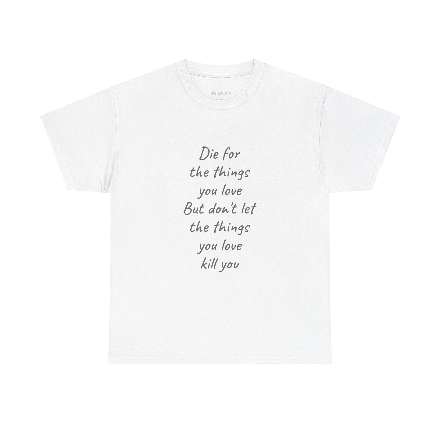 JOÃO MINDO II random thoughts Unisex Heavy Cotton Tee